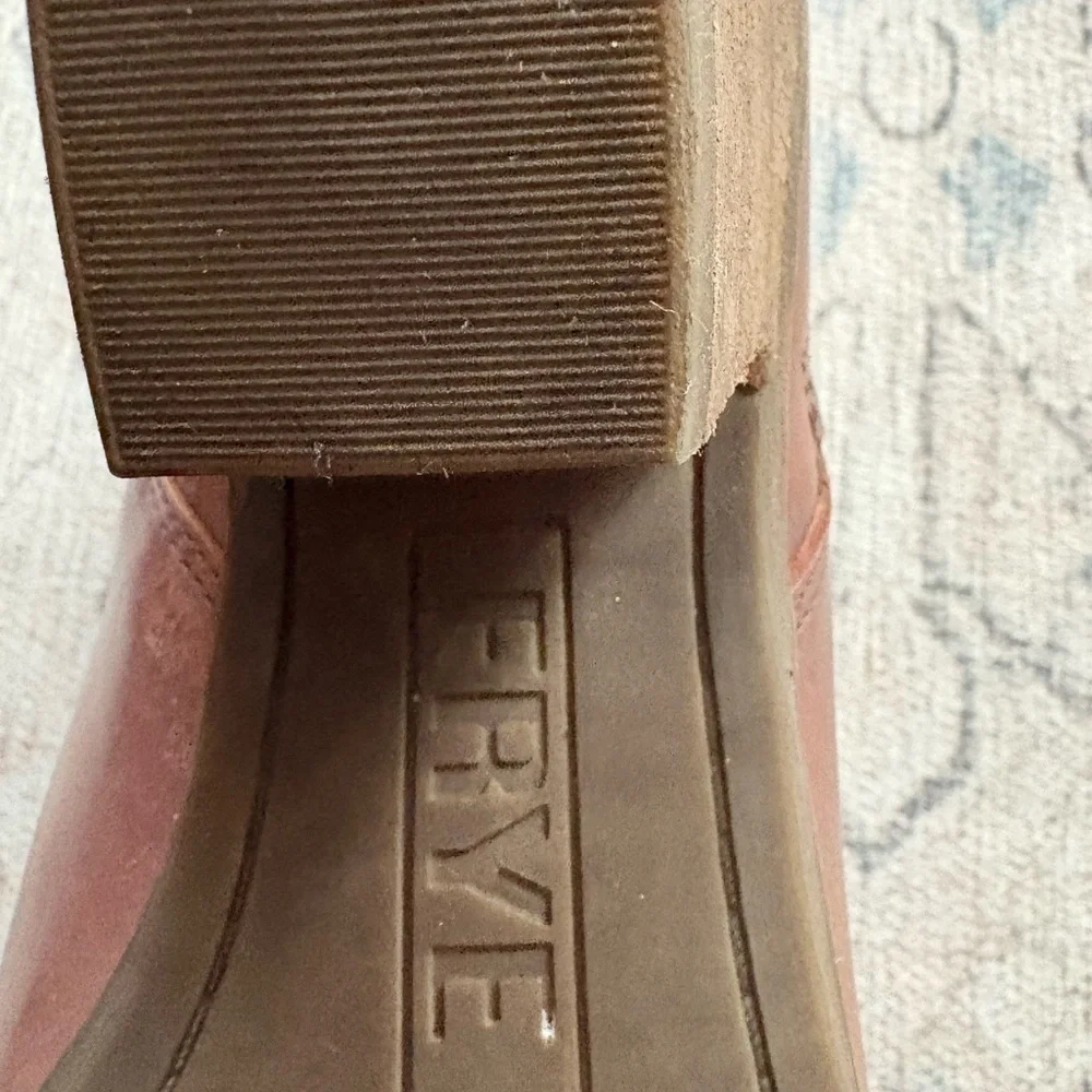 Frye Judy Zipper Leather Ankle Boots